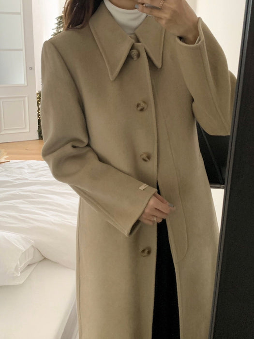 Vin Handmade 90% Wool Coat with Padded Vest