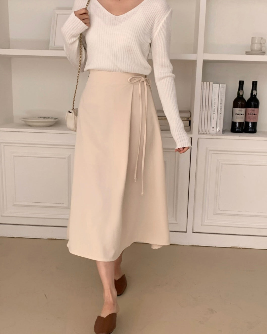 Mimi Ribbon Banding Skirt