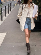 Premium Iena Half Trench Coat