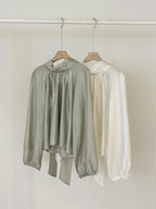 [ Pre-order ] Mia Back Ribbon Blouse