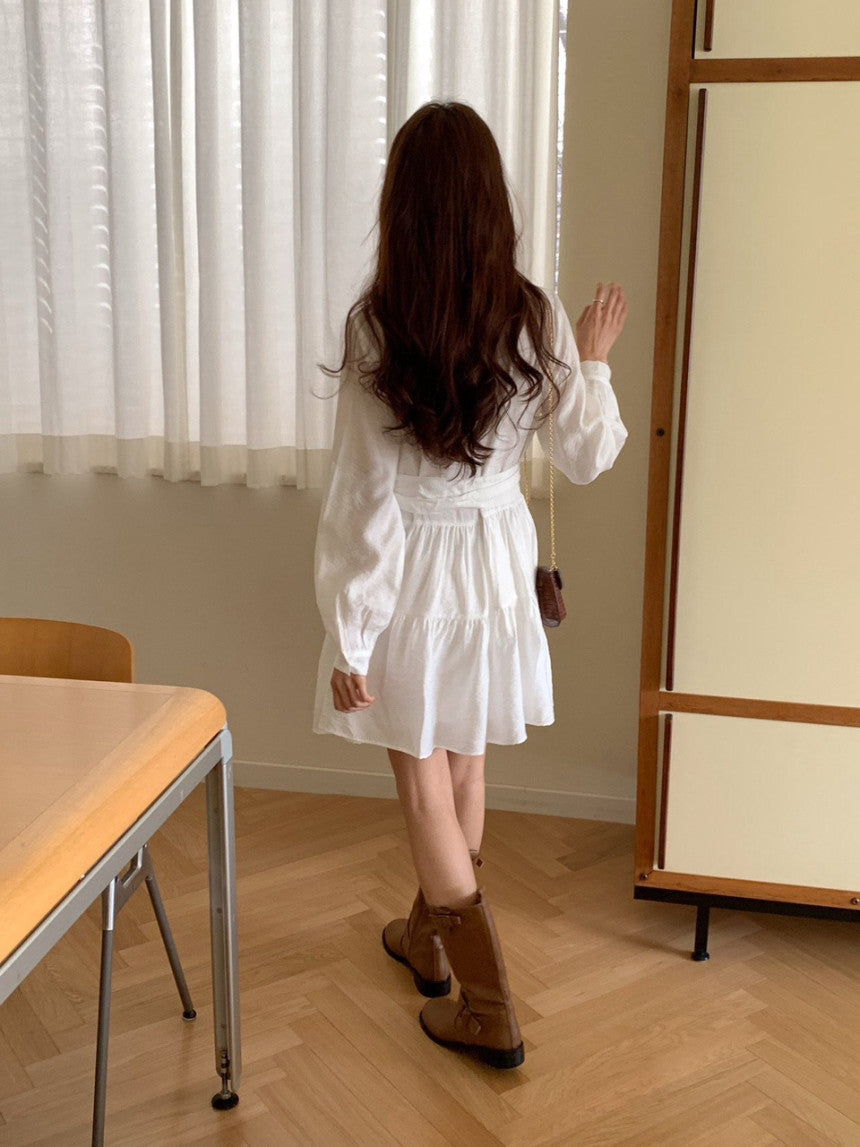 [ Pre-order ] Laurent Pintuck Dress