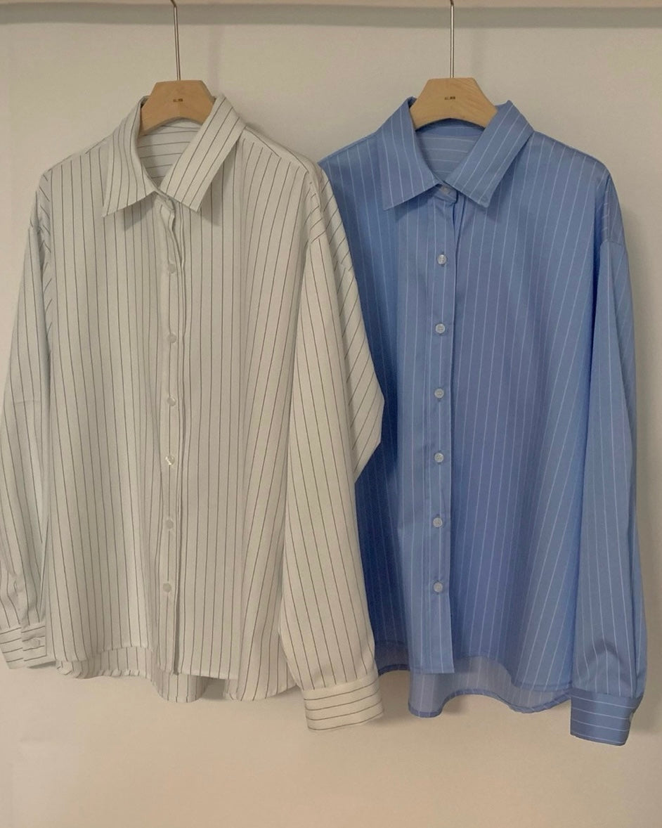 Wrinkle-Free Striped Shirt