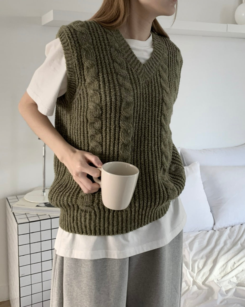 Andy Cable Knit Vest