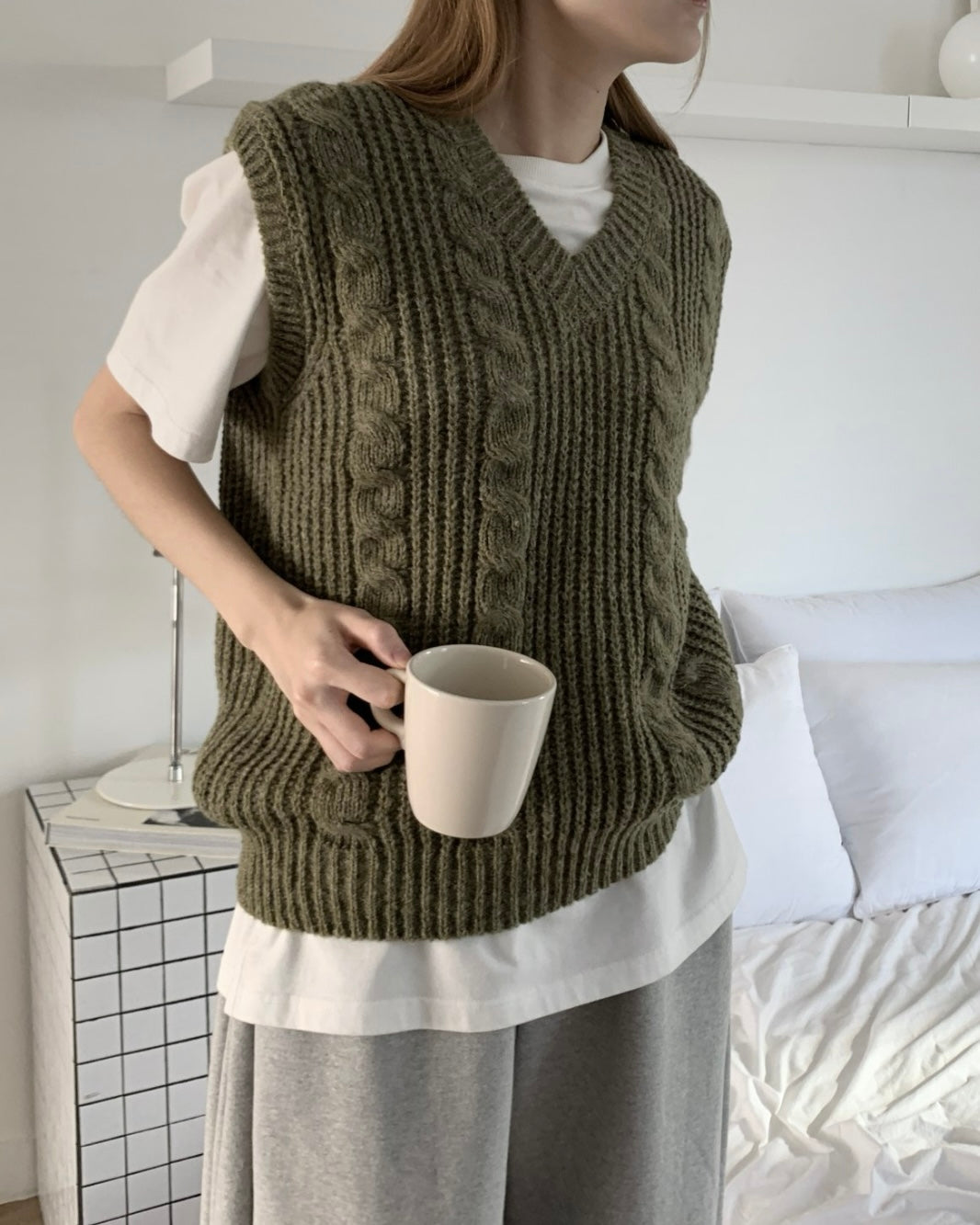 Andy Cable Knit Vest