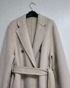 Double Button 100% Wool Coat