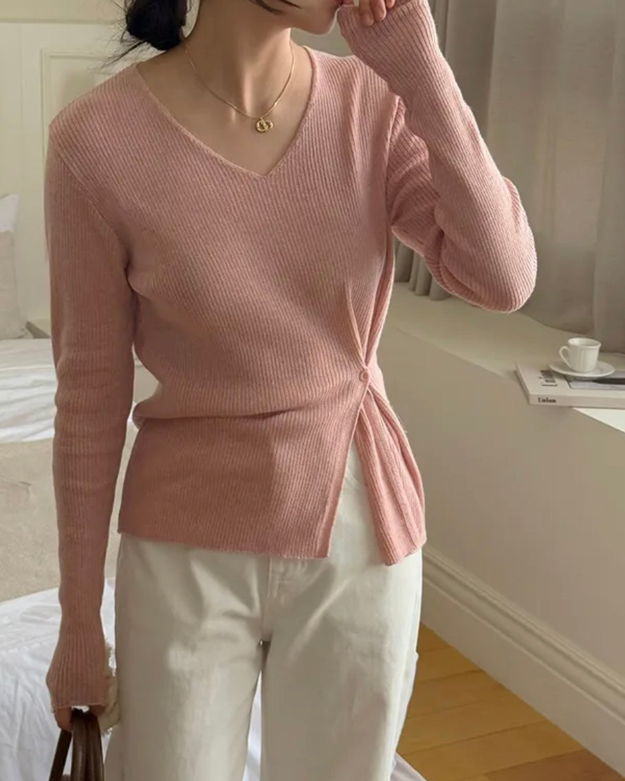 Bamboo Button Knit