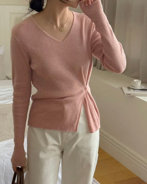 Bamboo Button Knit