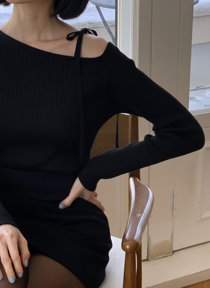 Sandy Ribbon Ribbed Knit