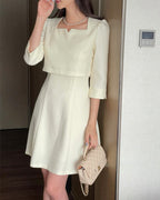 [ Pre-order ] Glen Tweed Dress - Mini / Long