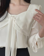 Chiffon Ribbon Blouse
