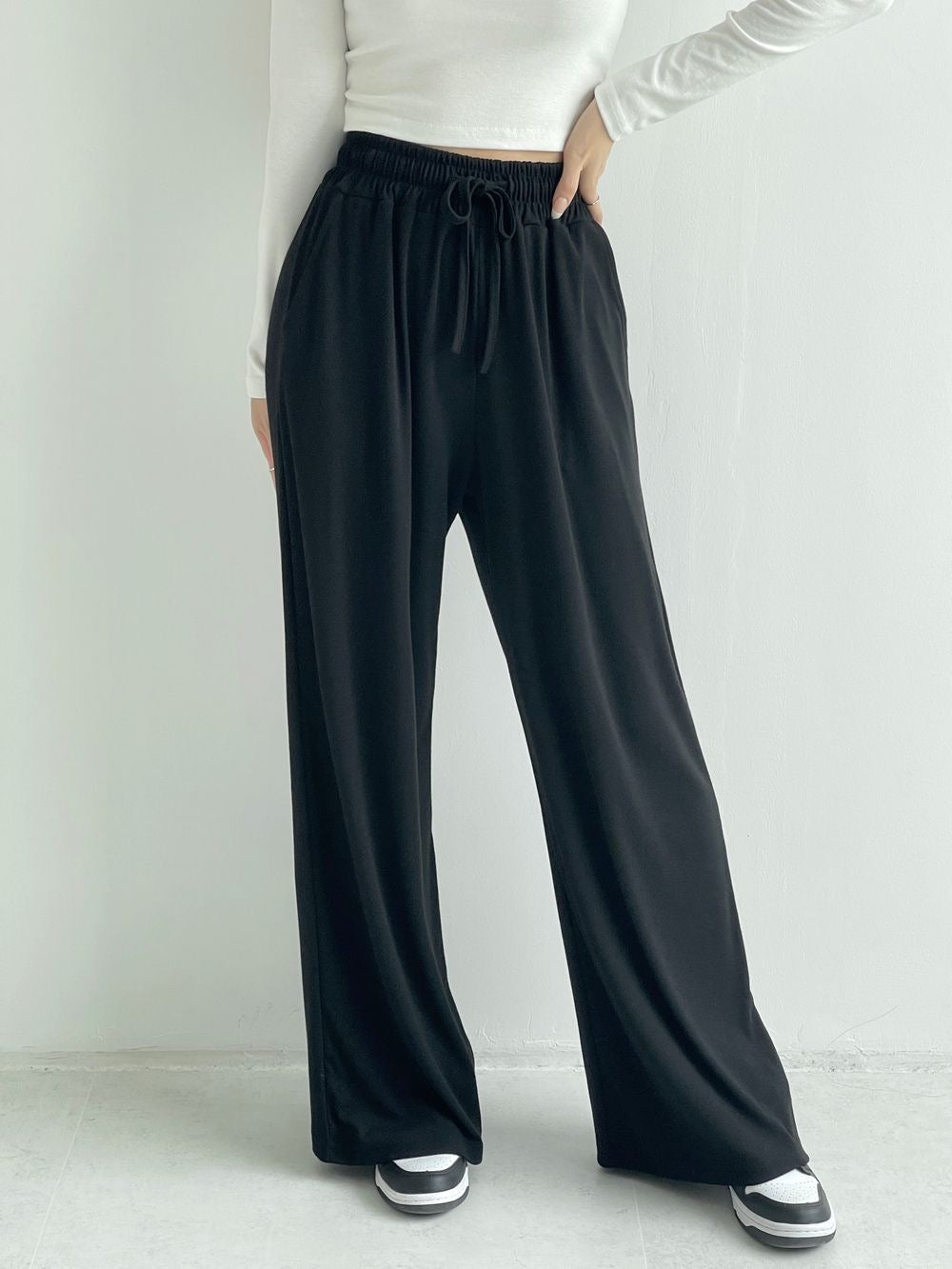 [Short,Long] Flowy Wide Track Pants