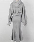 Miranda Hoodie Zip Up & Mermaid Skirt Set