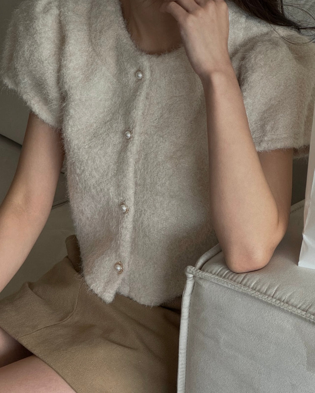 Snow Fur Blouse