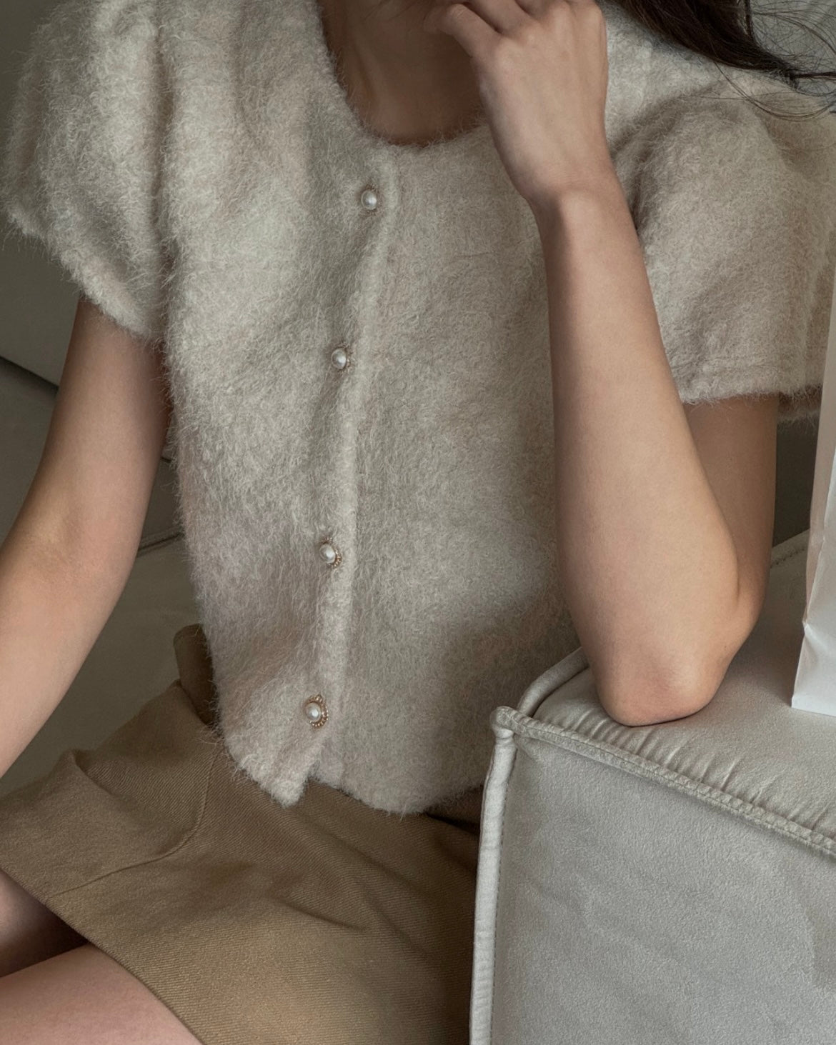 Snow Fur Blouse