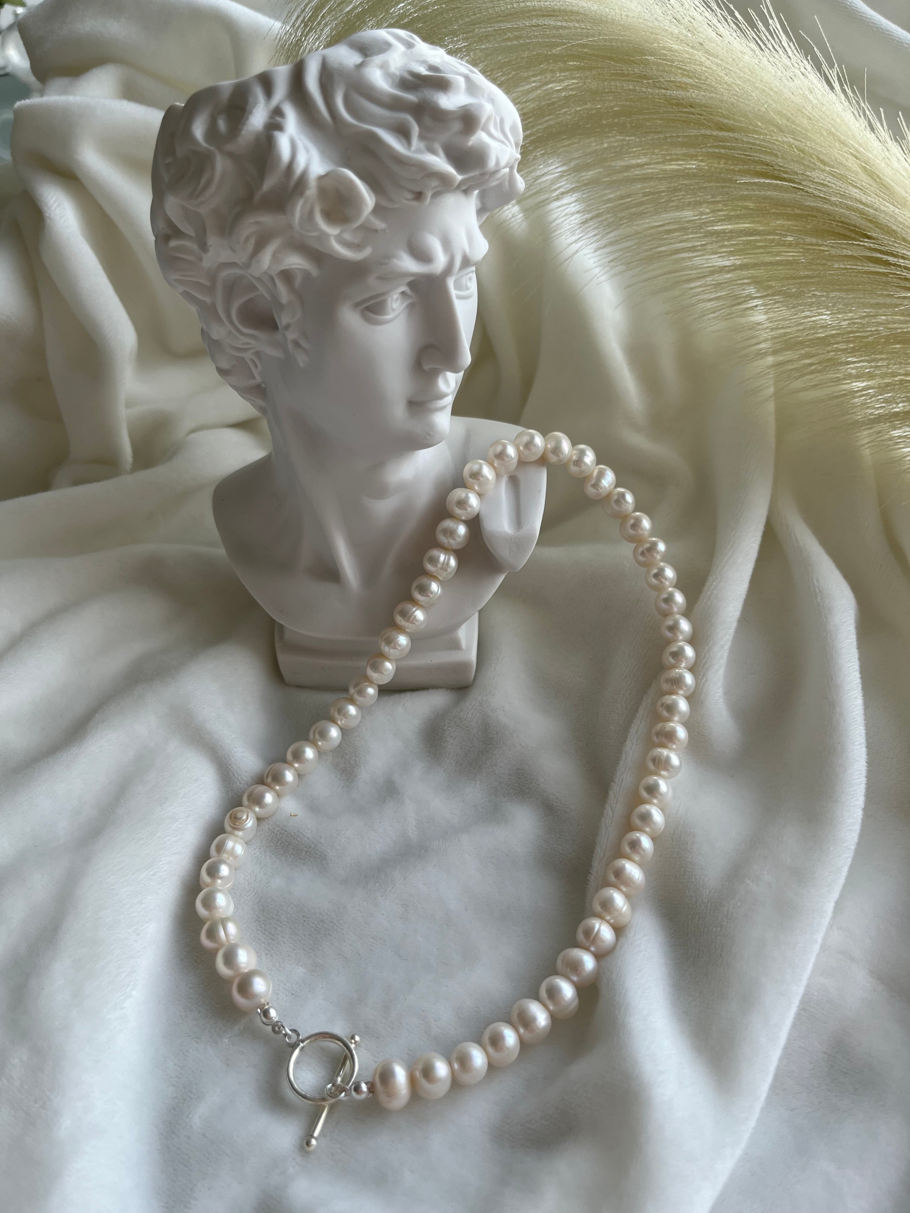 Silver Ugly Freshwater Pearl Necklace