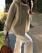 Haze Hoodie 80% Wool Handmade Coat