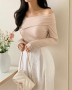 Isla Unbalanced Ribbed Knit
