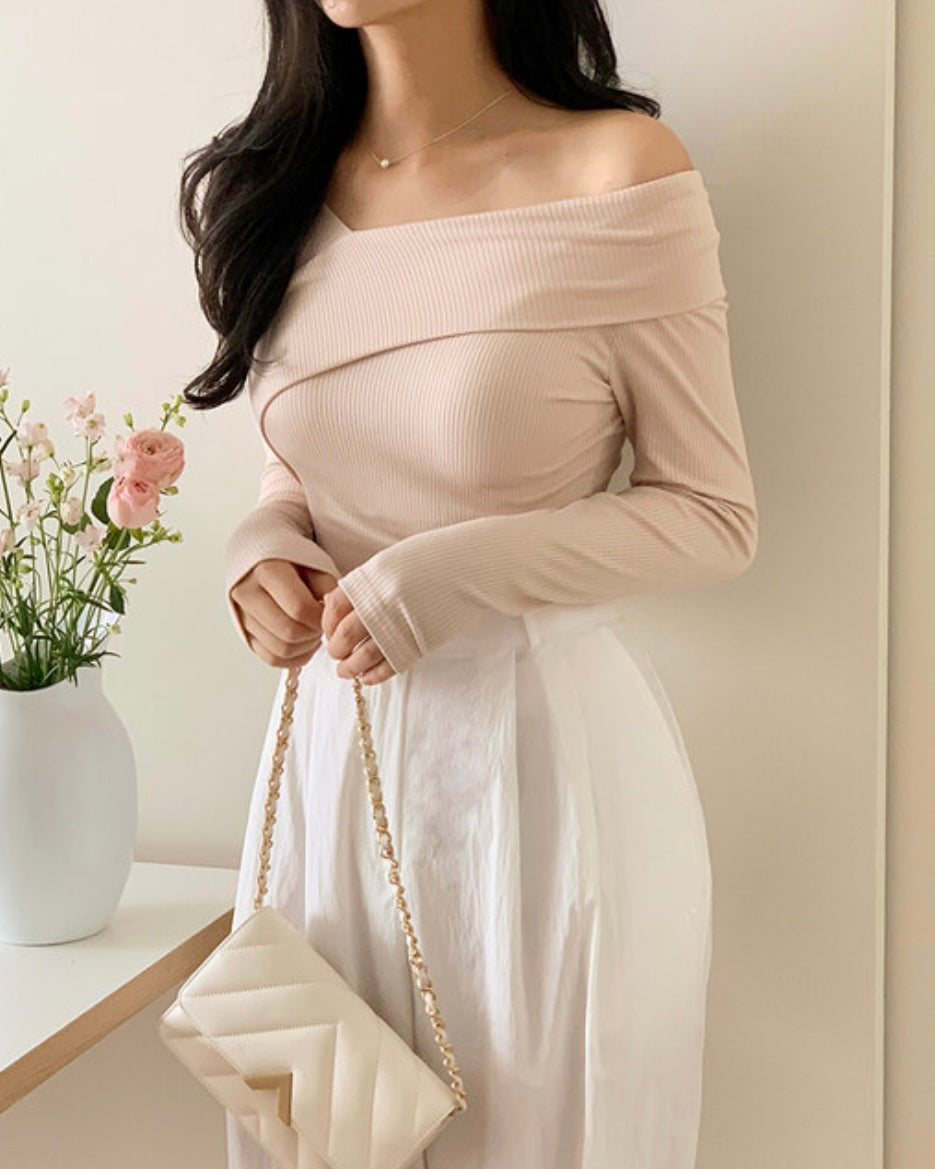 Isla Unbalanced Ribbed Knit