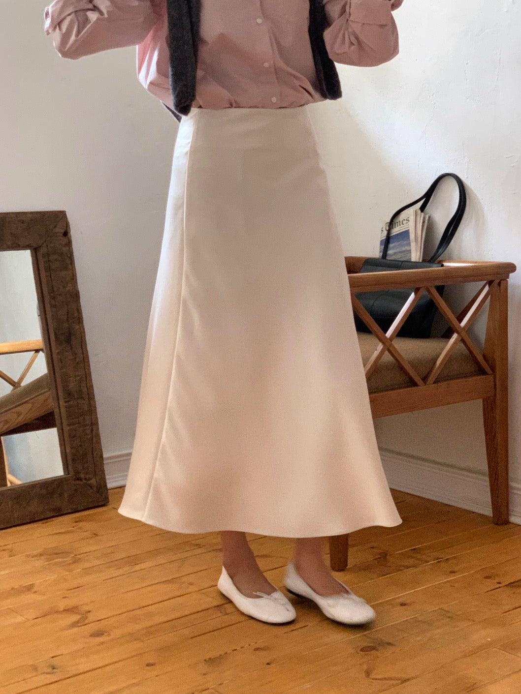 [S,M] Jian Satin Skirt