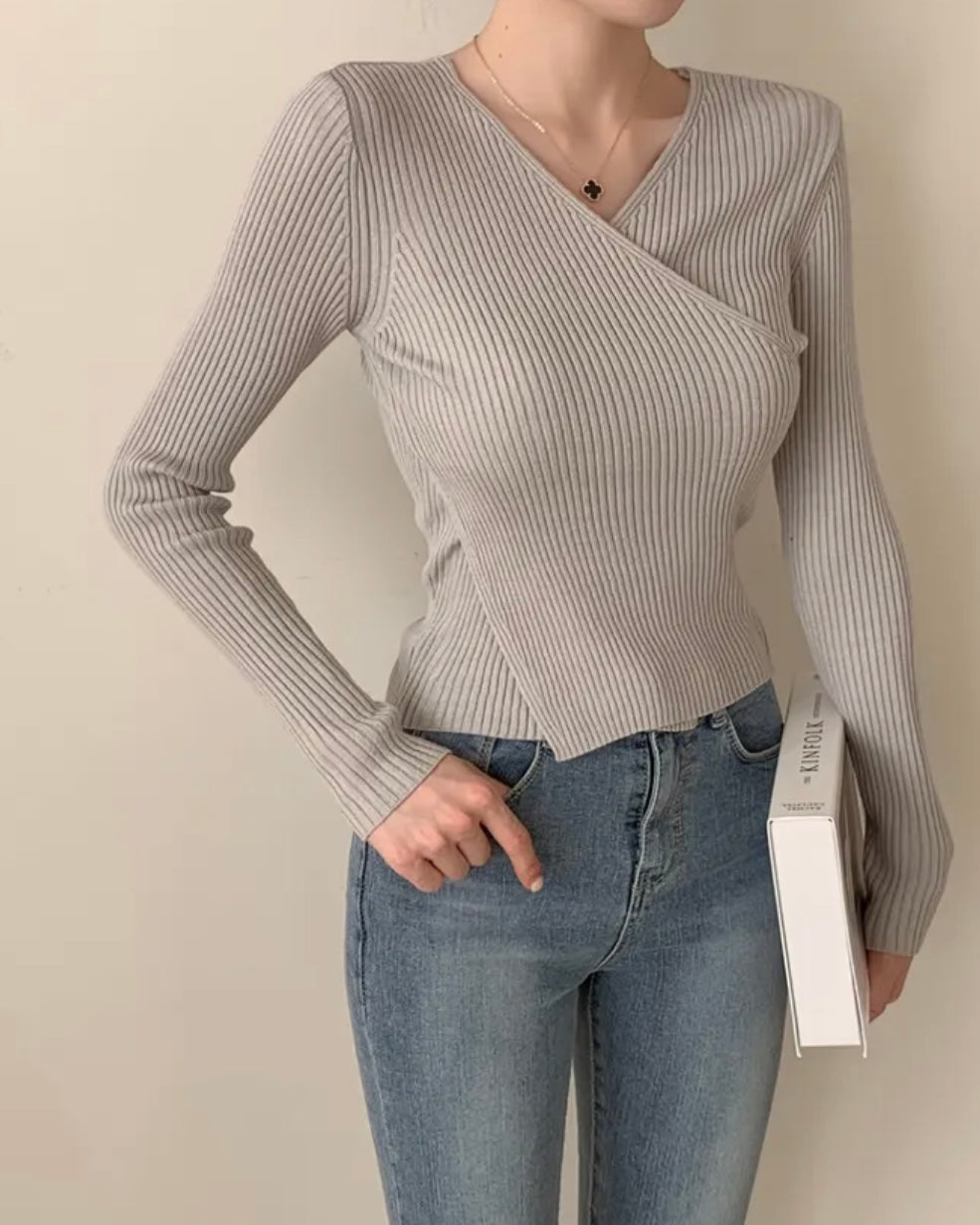 Reverie Wrap Knit Top