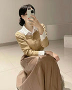 Layered Knit Blouse
