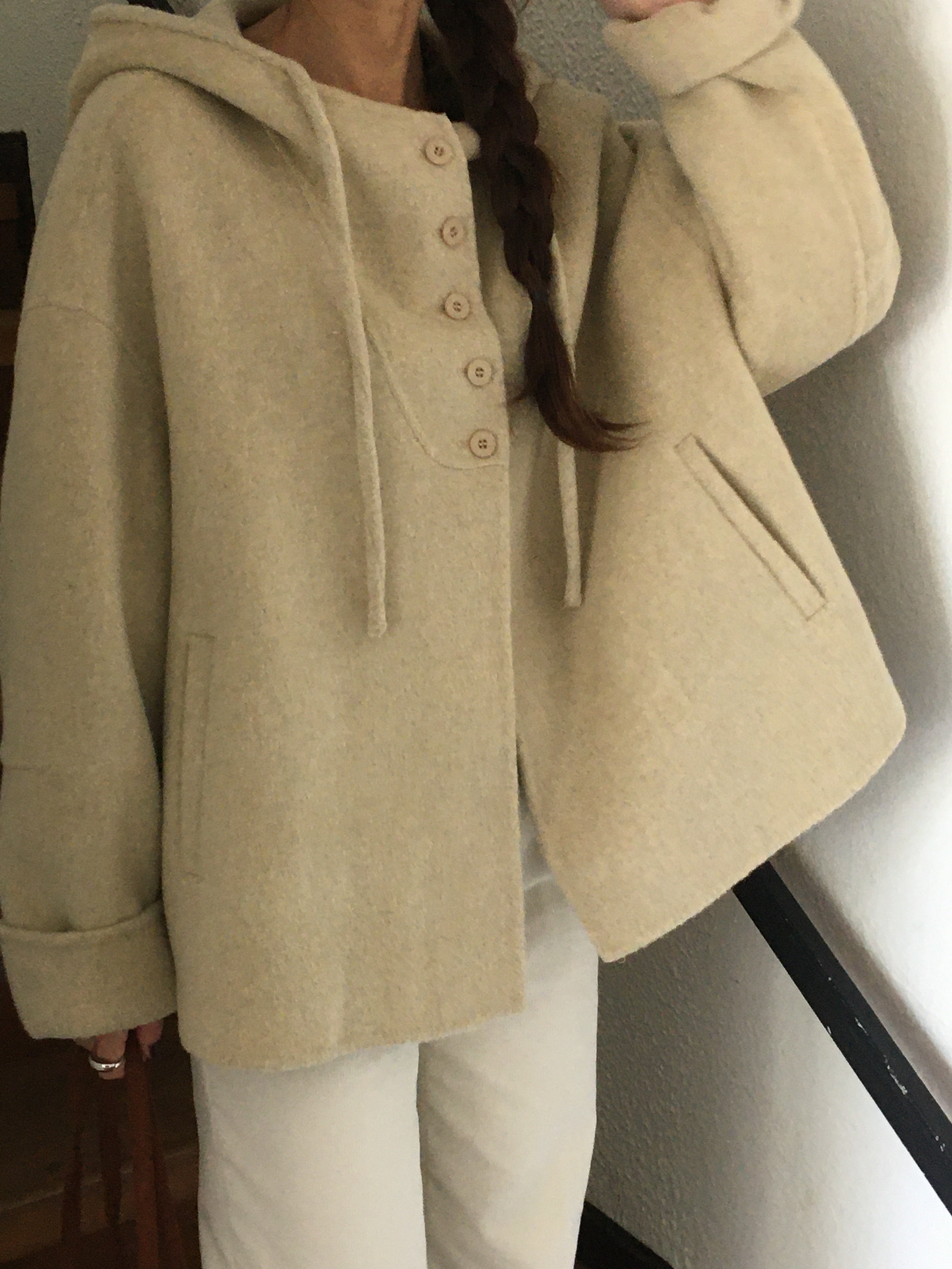 Haze Hoodie 80% Wool Handmade Coat