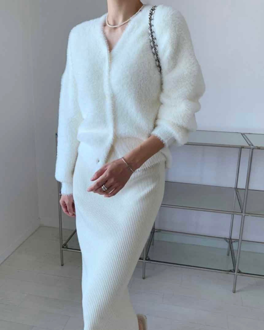 Joo Angora Cardigan – YVONNE - Main Image