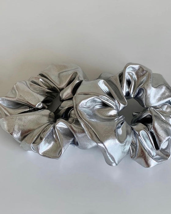 Silver Scrunchie