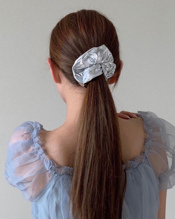 Silver Scrunchie