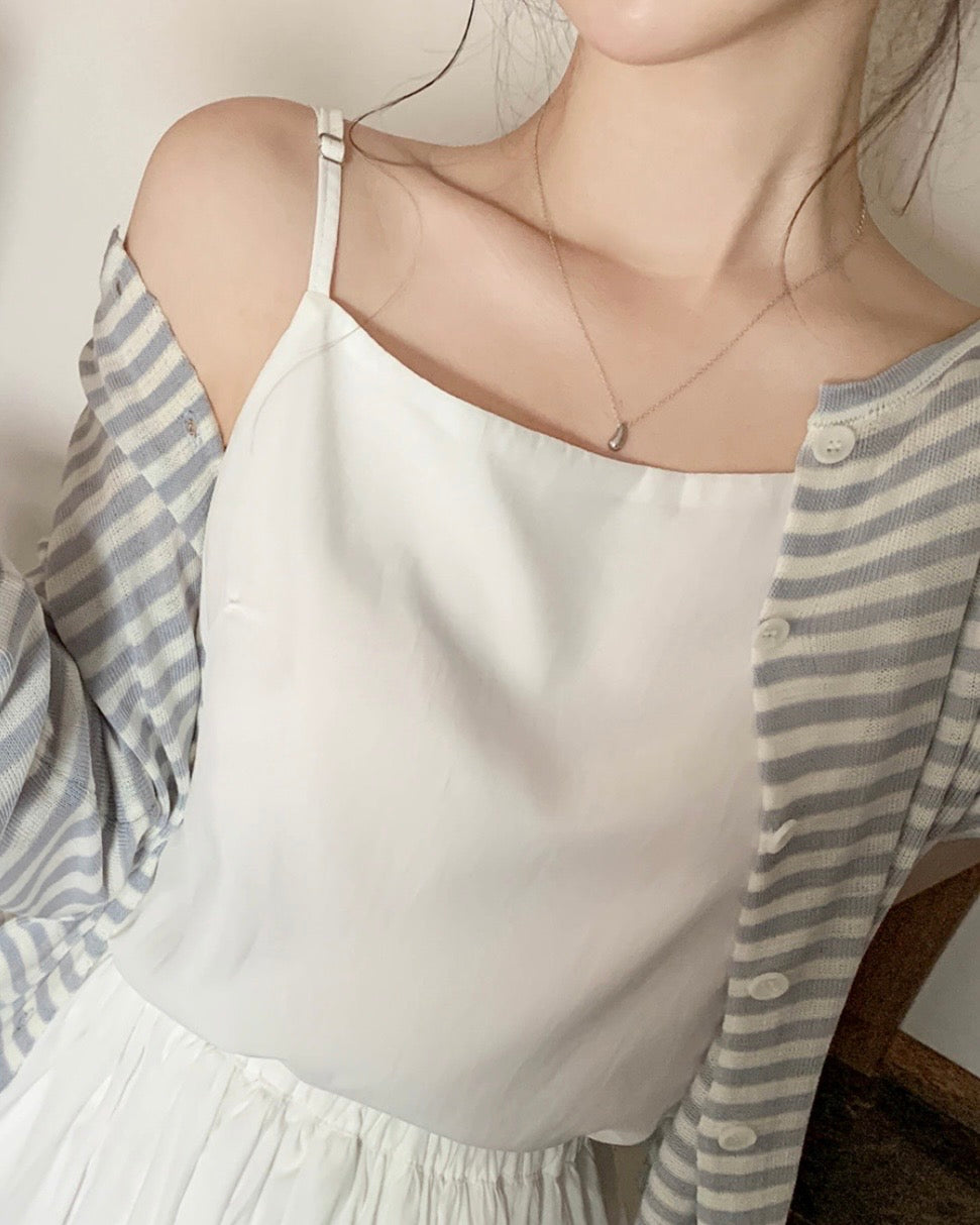 Breezy Striped Cardigan