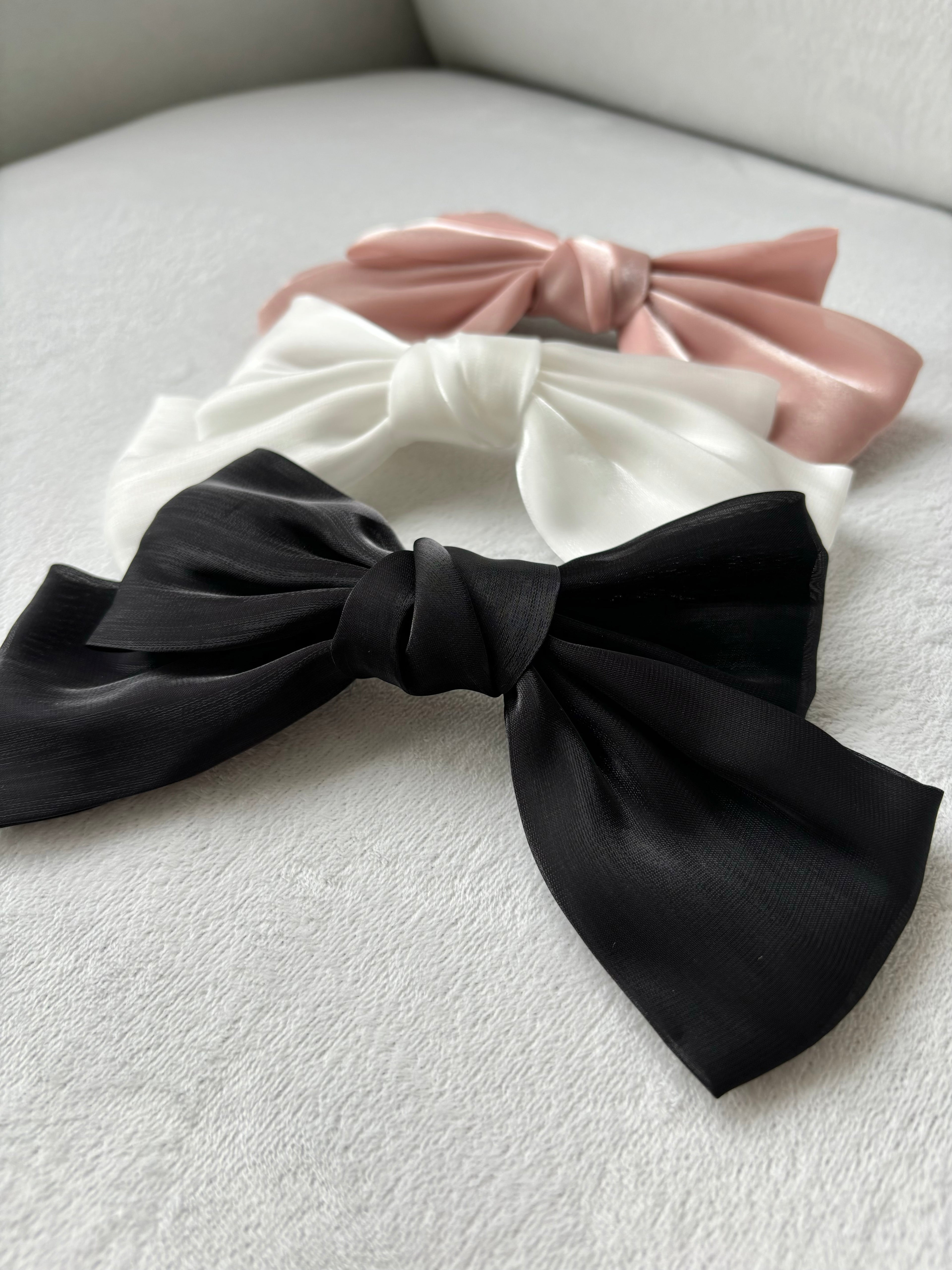 Organza Big Ribbon Hair Clip