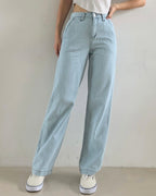 [S,M,L] Lightweight Banding Denim (Light-Wash)