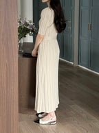 Laurent Pleats Dress