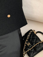Cashmere Wool Ribbon Cardigan