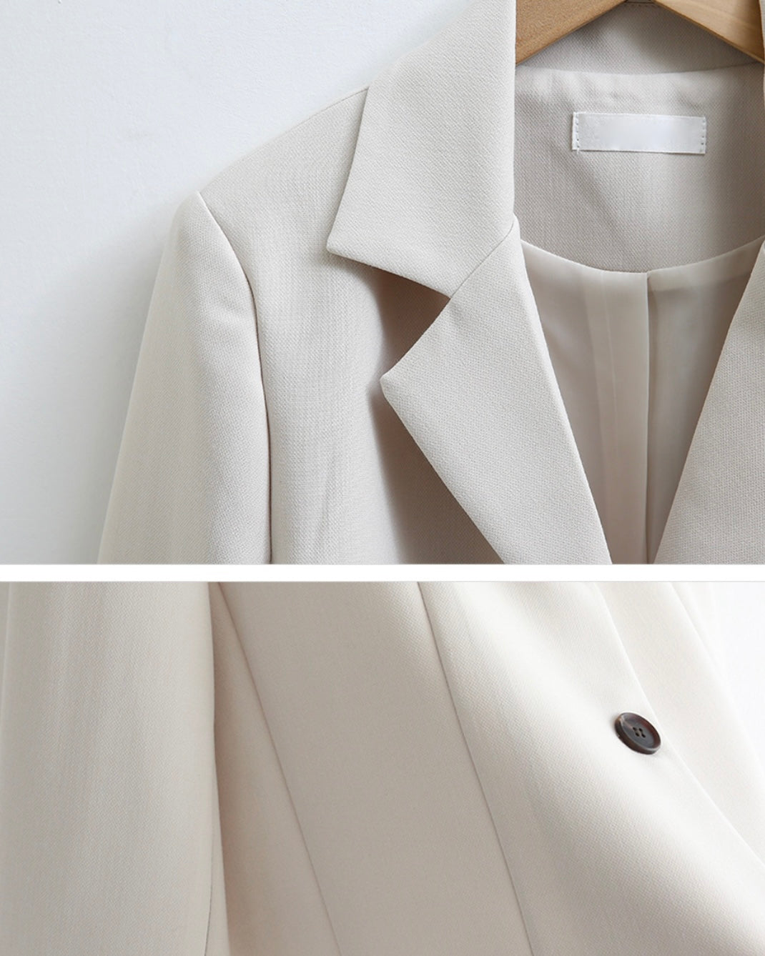 Two-Button Cropped Jacket