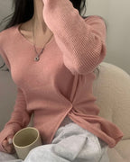 Bamboo Button Knit