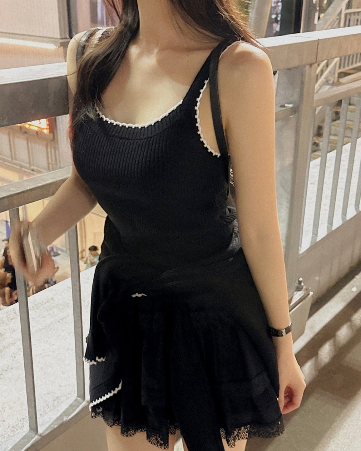 Wave Knit Cardigan Set