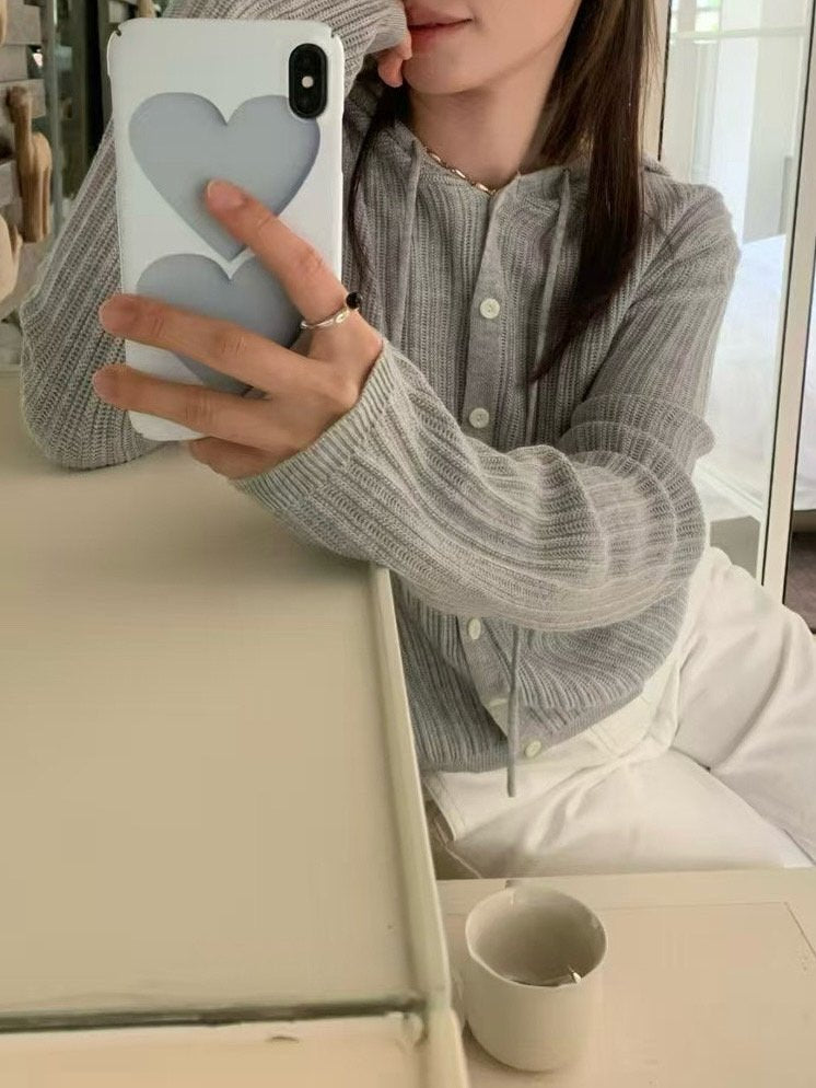 Egg Hoodie Cardigan