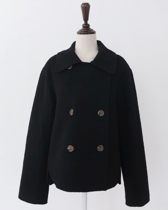 Double 90% Wool Short Coat