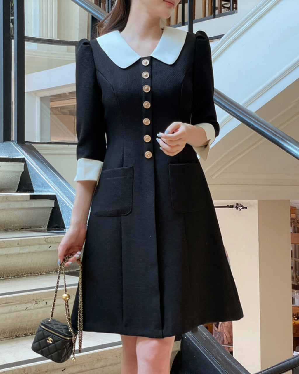 [ Pre-order ] Roar Tweed Dress