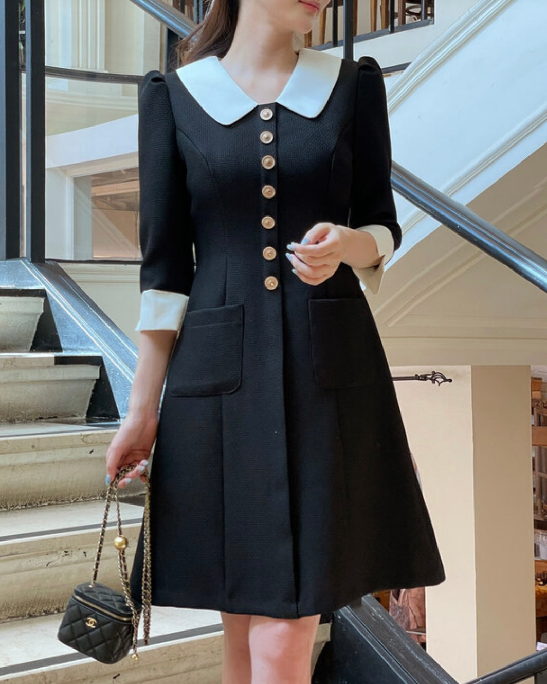 [ Pre-order ] Roar Tweed Dress