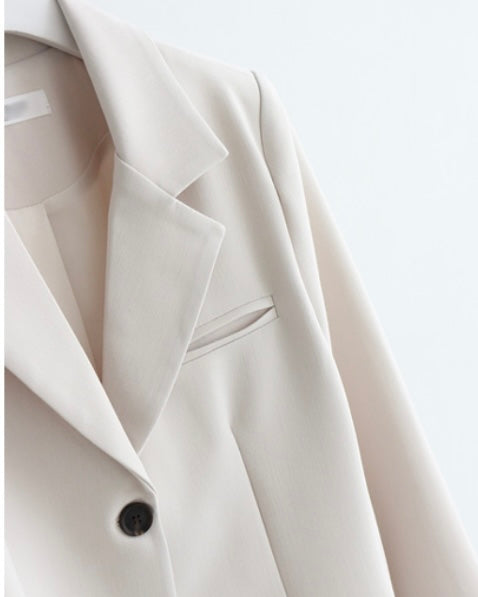 Two-Button Cropped Jacket
