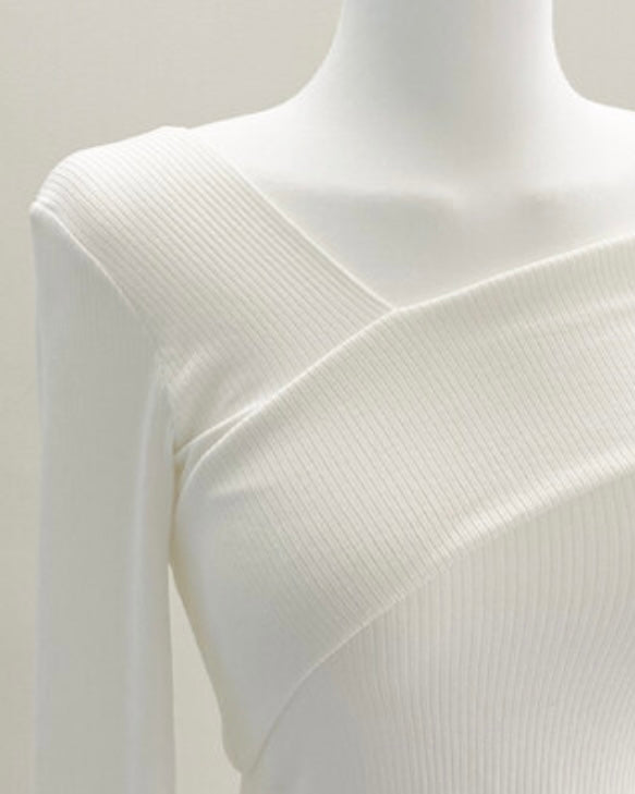 Isla Unbalanced Ribbed Knit
