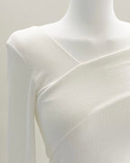 Isla Unbalanced Ribbed Knit