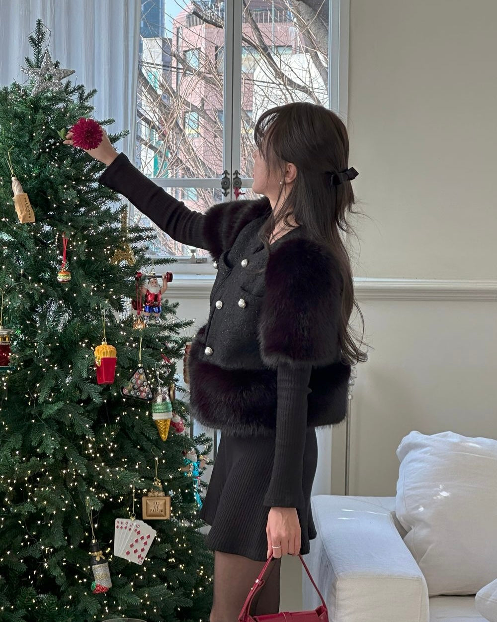 Black Swan Fur Jacket