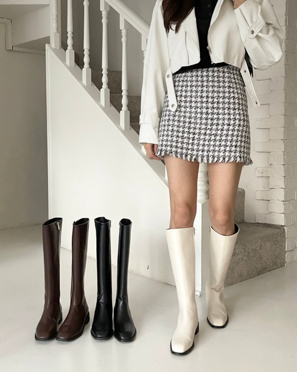 Premium Square Long Boots