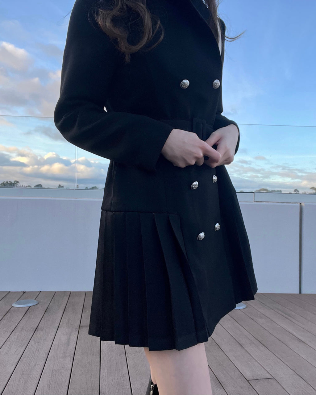 Pleats Jacket Dress