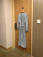 [ Pre-order ] Ribbon Shirring Long Dress