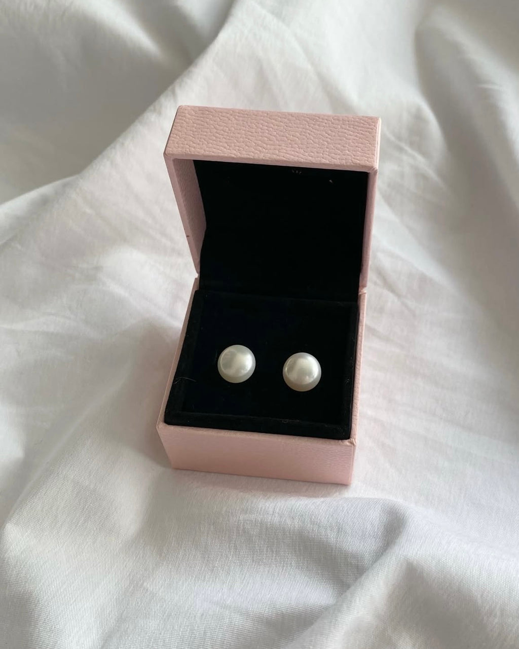10mm Freshwater Pearl Silver Earrings