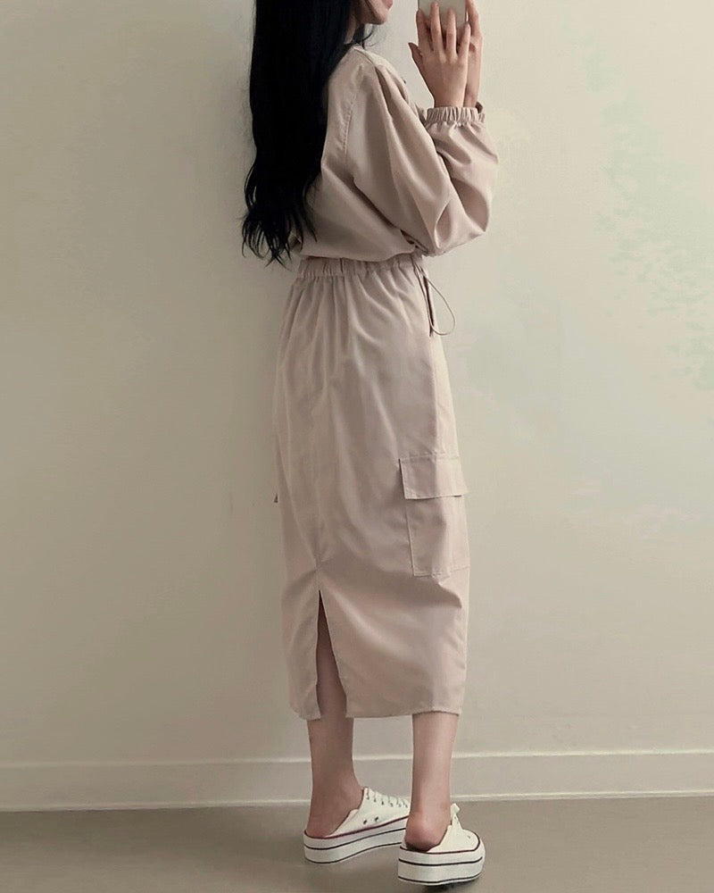 String Banding Cargo Two-Piece Set